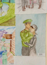 Творческая выставка &quot;Песни Великой Победы в рисунках детей&quot;.